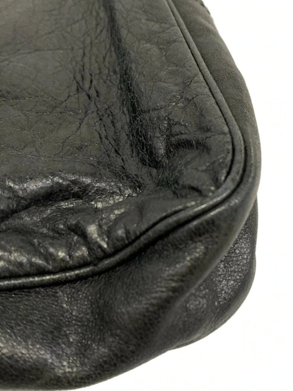BALENCIAGA The Giant Hip 237203 Black Leather Shoulder Bag - Picture 14 of 15